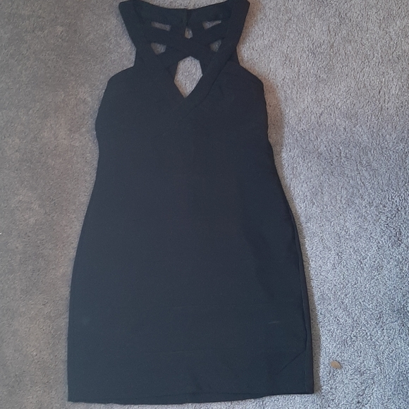 Black Womens Bodycon Dress - Picture 1 of 5